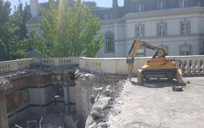 Avanzan las obras de reestructuración integral de la sede de Banca March en Núñez de Balboa
